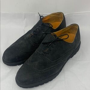 Norsport slate grey Suede Oxford Shoes Bristol Waterproof lug heel size 11.5